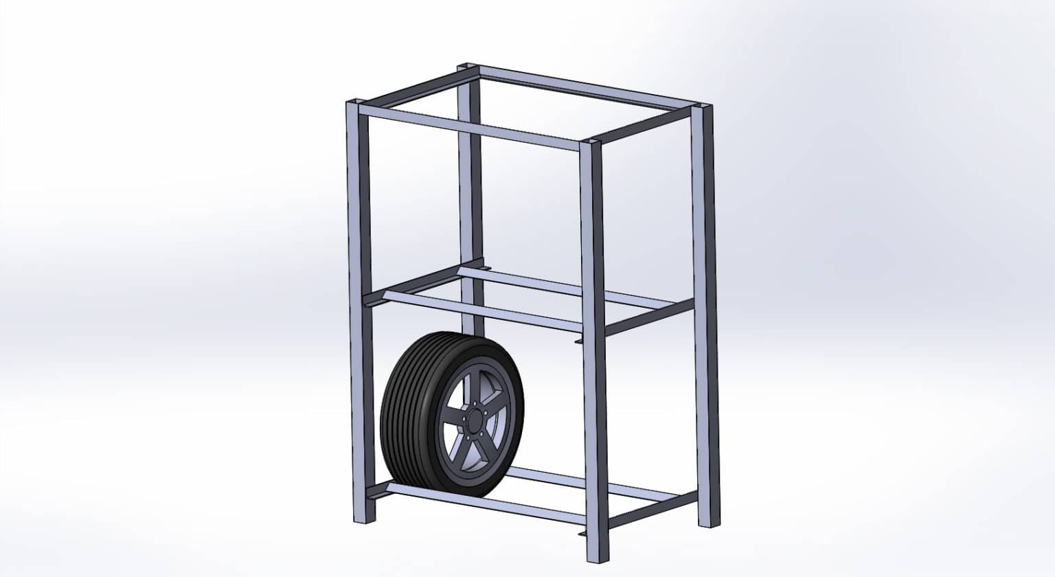 металлический шкаф для хранения колес